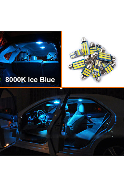 Choice3 (2013-2021) - 11PCS Ice Blue Canbus LED Interior Light Kit For Mitsub...