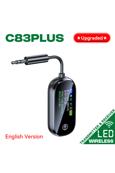 Choice C83Plus (الإنجليزية) 2 في 1 جهاز إرسال واستقبال بلوتوث 5.4 ستيريو 3.5 ...