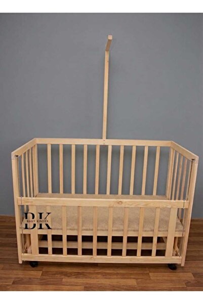 Baby Kinder Organik Doğal Beşik, Anne Yanı, Tekerlekli, Kademeli Ve Sallanır ...