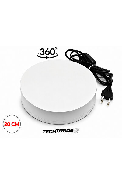 Tech Trade Ürün Çekimi Için 360° Dönen Stand Elektrikli 20cm Çapında