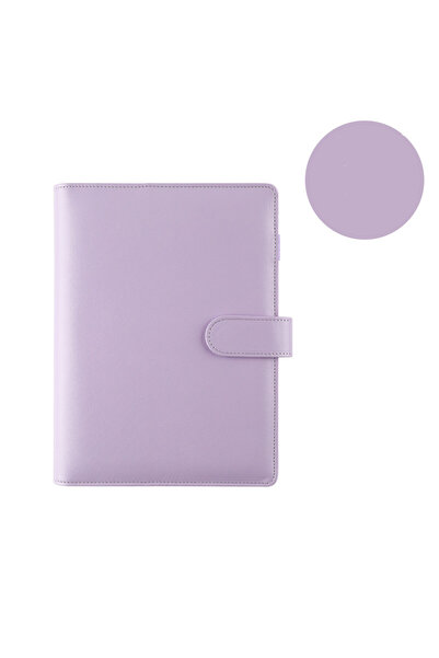 Choice A5 Purple Macaroon Color A6/A5 PU Leather DIY Binder Notebook Cover Di...