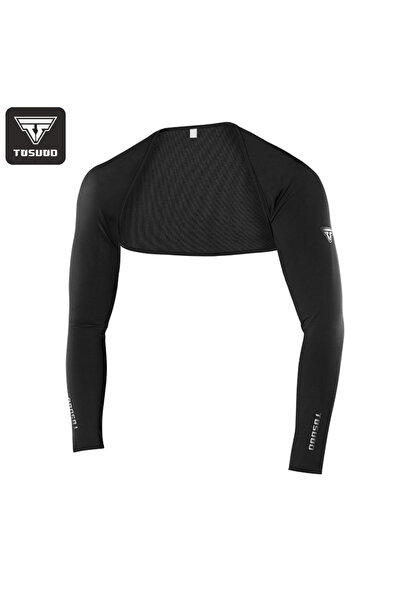 Choice4 L Black TOSUOD Men’s Ice Silk Sun Protection Shawl Arm Sleeves, UPF 5...