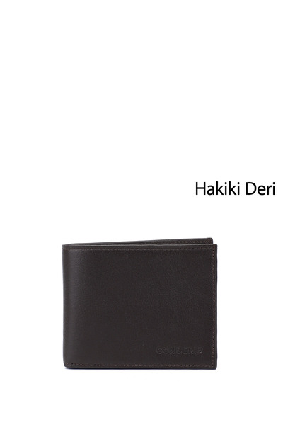 GÖNDERİ(R) Erkek Kahverengi Hakiki Deri Yatay Cüzdan