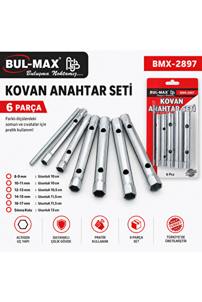 Genel Markalar 6lı Kovan Anahtar Seti Bmx-2897