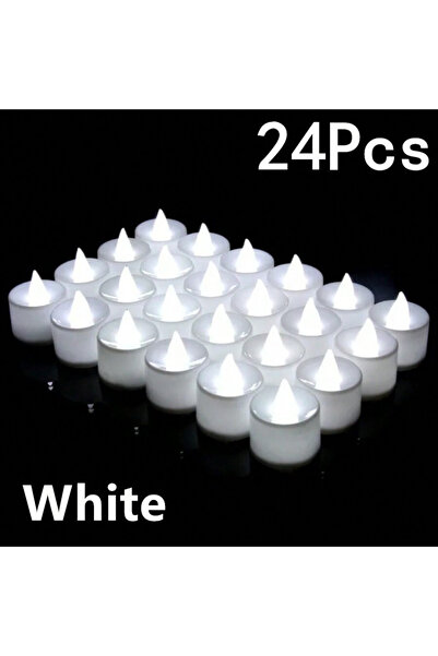 Choice1 White 24pcs LED Tea Light Candles, Flameless Candles, Battery Electri...