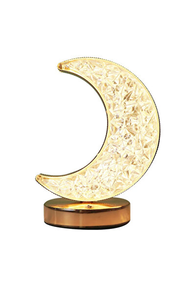 Heinast moon Bedroom Crystal Touch Dimming Night Light Girls Room Home Decor ...