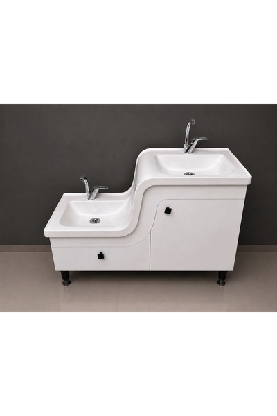 ADNAN MOBİLYA Abdest lavabosu/ikili lavabo/Z tipi lavabo105x45