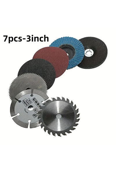 Choice 7pcs set 7pcs 3 Inch Cutting Disc Flap Discs Set Angle Grinder Wheels ...