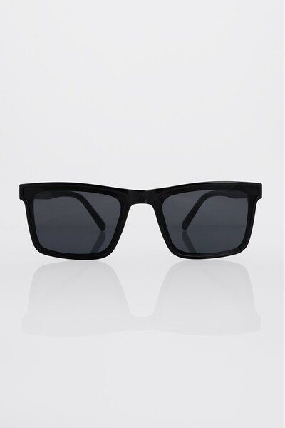 aksesuarix Flatline Black Men's Sunglasses
