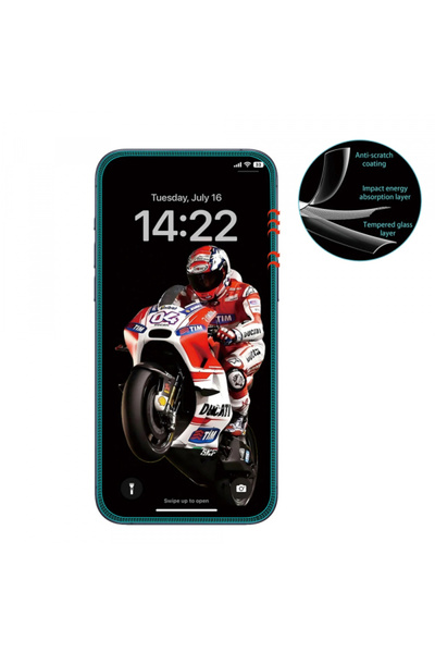 Apple Folie de protectie Ecran Anank 3X Reinforced pentru iPhone 16 Pro Max, ...