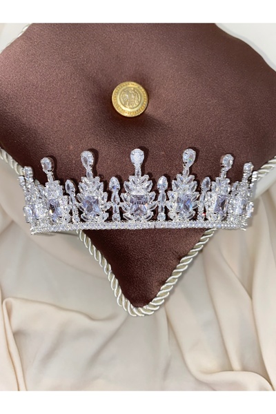 sitrini Aurora Bridal Crown Zircon Stone Crown