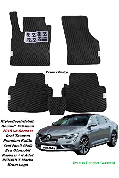 Evamax Design Kişiselleştirilebilir Renault Talisman 2015 ve Sonrası Özel Tas...