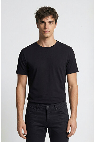 Network Siyah Basic T-shirt