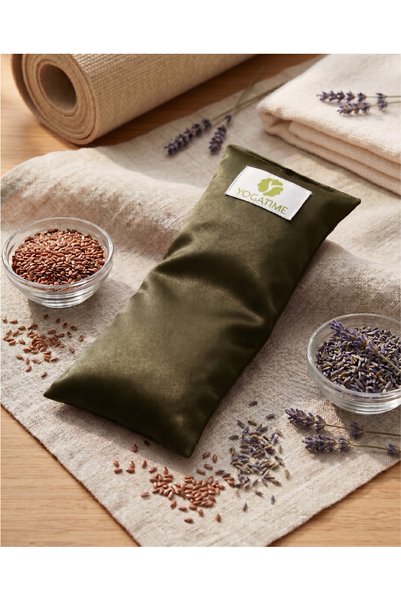 Yogatime Eye Pillow – Khaki - Lavender Scented Relaxing Silk Satin Eye Patch