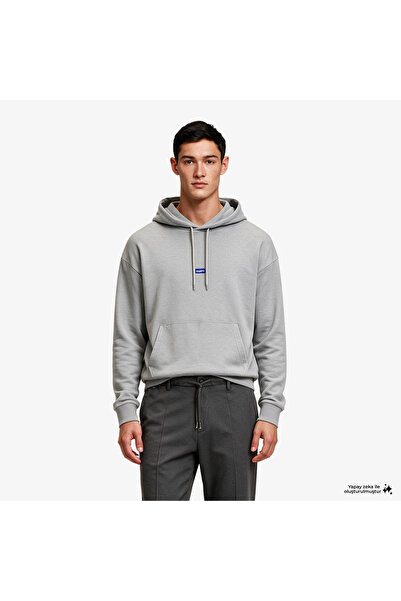 Hugo Boss هودي رجالي باللون الرمادي من نالونسو