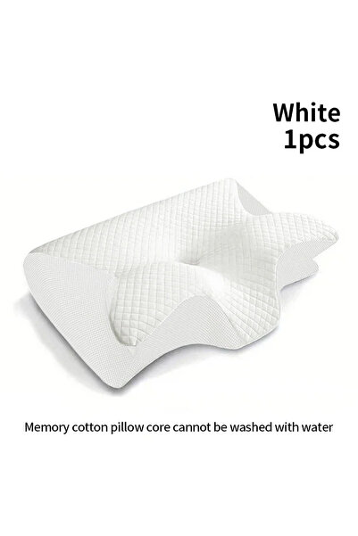 choice2 White New 2 in 1 Ergonomic Memory Foam pillow Help Sleep,Protect The ...