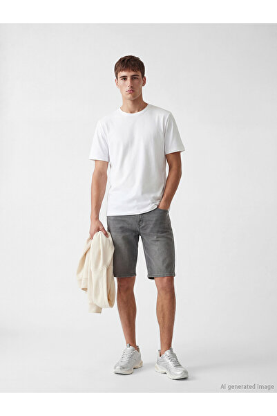 LC Waikiki Two Mt Shop Quality Slim Fit Men's Jean Shorts