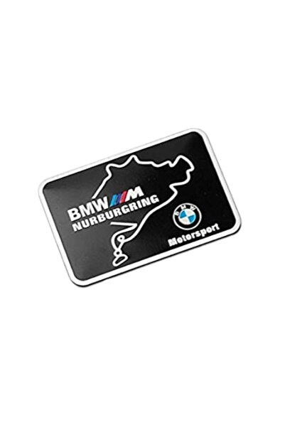 BMW Αυτοκόλλητο αλουμινίου Nurburgring Μαύρο 6cm x 5.5cm ΟΕΜ