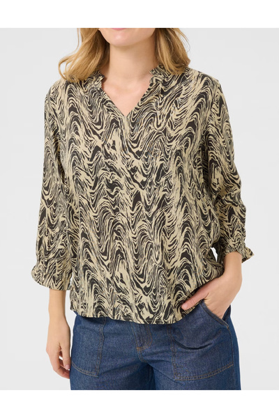 Evendi Bluza, Crem/Negru