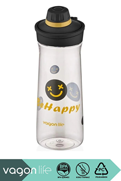Vagonlife 650ml Twist-Open Comfortable Lid and Handle Patterned Body Polycarb...