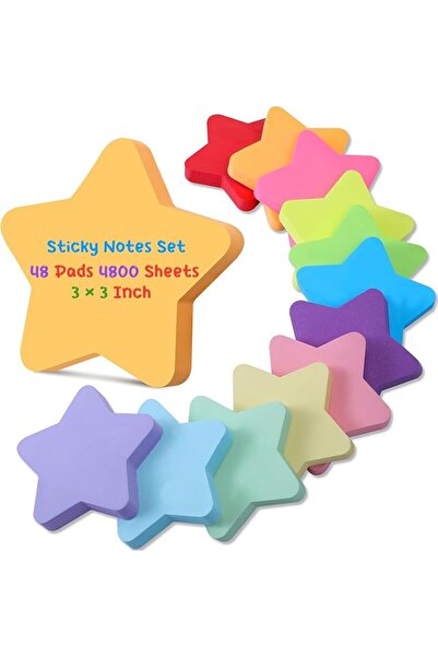 Choice 12 pcs 12/24 Pcs Bright Colored Sticky Notes Self-Adhesive Memo Pad Cu...