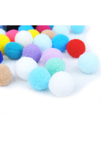 Choice 50 PCS Random Color 50/100 Pcs Cute Funny Cat Toys Stretch Plush Ball ...