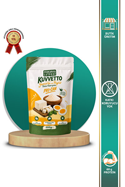 Makarna Lütfen Kuvvetto Procan Yumurta ve Peynir Tozu Karışımı (200 gram)