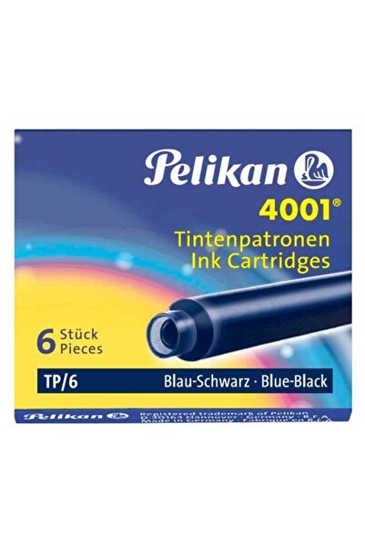 Pensan Pelikan Refil 4001 Fountain Pen Small Black 6-Pack