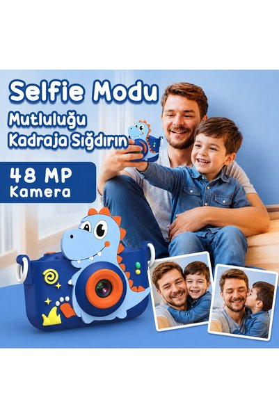 Bix Kids X2HD Çocuk Dijital Fotoğraf Makinesi 1080P HD Kameralı Eğlenceli Çocuk Kamerası