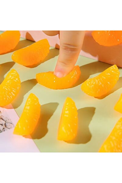 Choice 10pcs Random Color 5/10pcs Kawaii Simulation Orange Peel Sticky Squeez...