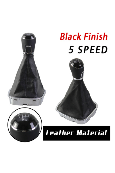 Choice 5 Speed leather New Product 5/6 Speed Gear Shift Knob Lever Dust Cover...