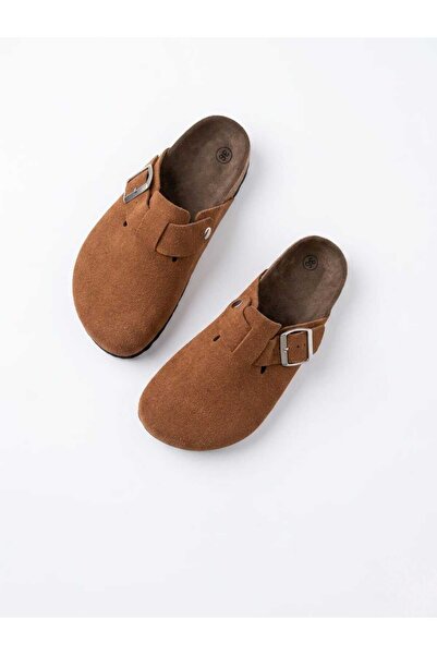 FRZZ Genuine Suede, Closed Front, Cork Sole Women's Sabo Slippers