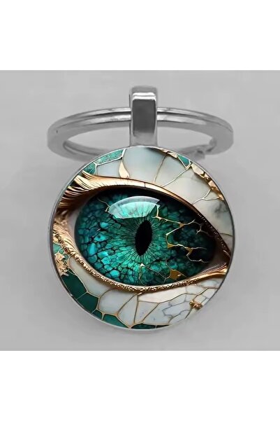 choice2 No. 6 1pc Religious Evil Eye Keychain Blue Turkish Evil Eye Lucky Key...