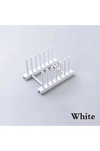 Choice White Plastic Drain Rack For Dishes Multifu Kitchen Cabinet Storage An...