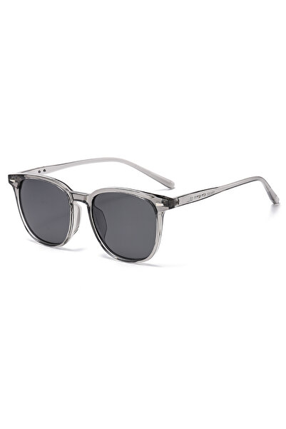 Choice Grey New Ultra Light Square Black Face Enhancing Sunglasses With Trend...