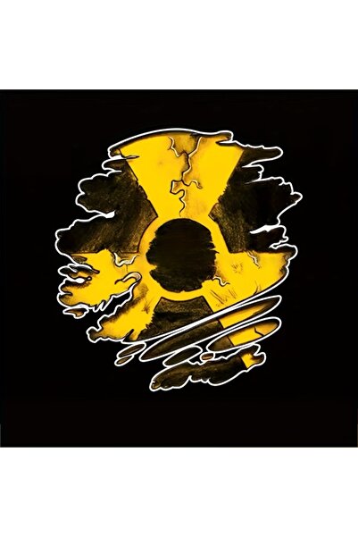 Choice YELLOW Car Nuclear Umbrella Resident Sticker Vinyl Emblem Decal Motorc...