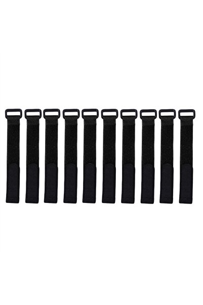 Choice black 10pcs Fishing Rod Tie Holder Strap Suspender Fastener Hook Loop ...