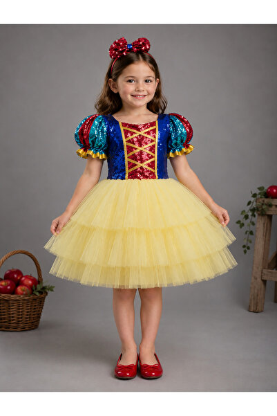 dilaydamla kids Snow White Costume Girl's Dress Evening Dress