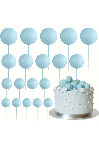 Choice4 20Pcs 14 20Pcs/Bag Mini Foam Ball Cake Toppers Versatile DIY Decorati...