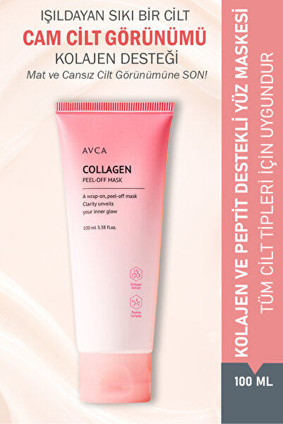AVCA Kolajen ve Peptit Destekli Soyulabilir Gece Yüz Maskesi - Collagen Wrapp...