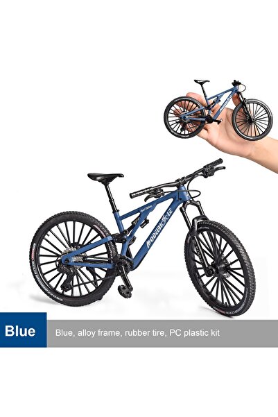 choice2 blue Vintage Metal Mountain Bike Model Desktop Mini Alloy Classic Bic...