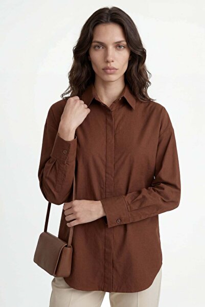 HAKKE Oversize Long Basic Shirt