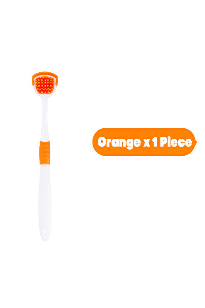 Choice1 Orange 1Piece Vaclav 1Pc/4Pcs/8Pcs Silicone Tongue Scraper For Oral H...