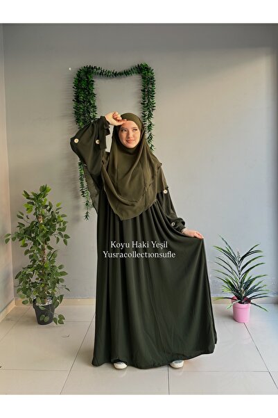 Yüsra Collection طقم فستان ليزا مطرز بالبابونج وتنورة قصيرة منفوشة مكون من قط...
