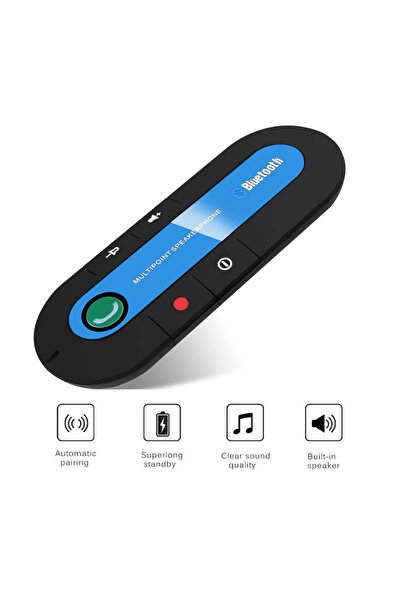 choice2 kebidumei Blue Car Sun Visor Speaker Bluetooth Car Kit Handsfree Call...