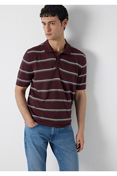 Mavi Striped Brown Knitwear Polo 0710456-70223