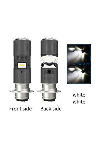 choice2 P15D WHITE 1x H4 LED Dual Color Motorcycle Headlight Bulbs Hi Lo Beam...