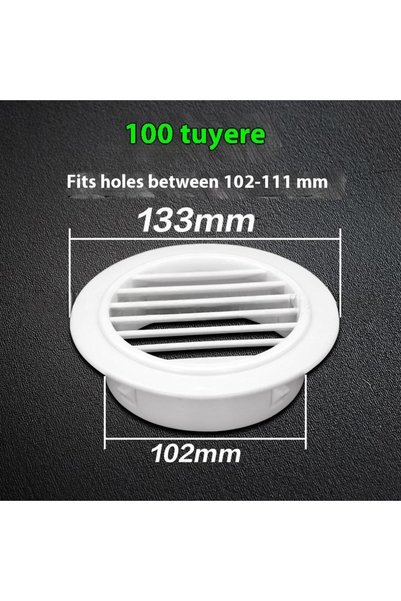 Choice3 100 Kitchen Bathroom Air Ventilation Extract Valve Grill AC Hole Cove...