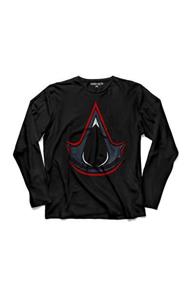 Kendim Seçtim Assassins Assassins Creed majica dugih rukava sa crvenim logotipom