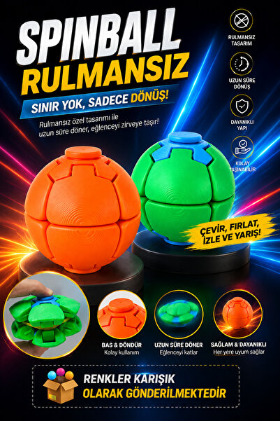 MHR DESİGN Spin Ball Sınırsız Dönüş Rulmansızdır. Karışık Renk
